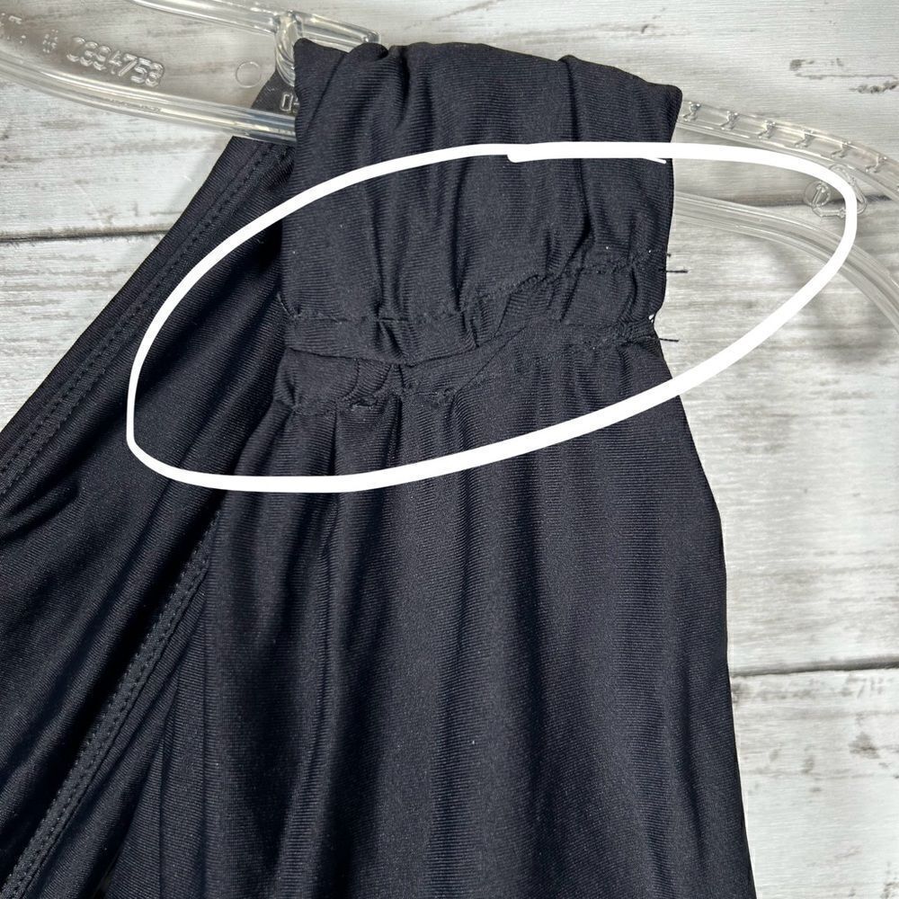 Anthropologie Zinnia Padded Plunge One Piece Swimsuit Sleeveless Black Size 2X - Picture 8 of 10
